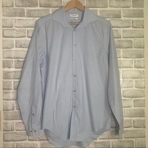 Calvin Klein Blue Steel+ Slim Fit Stretch Button Down Shirt